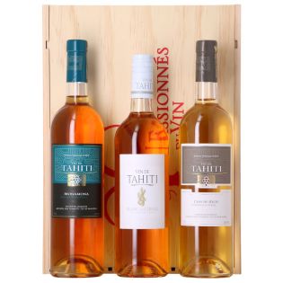 Assortiment 3 Vins de Tahiti - Les 2 Blancs secs + 1 Moelleux