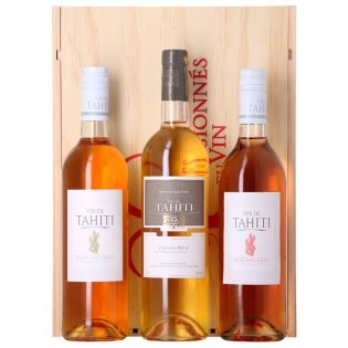 Assortiment 3 Vins de Tahiti - Les 2 Blancs secs + 1 Rosé